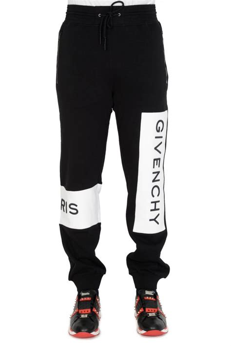 givenchy logo stripe joggers|Men's Designer Pants & Shorts .